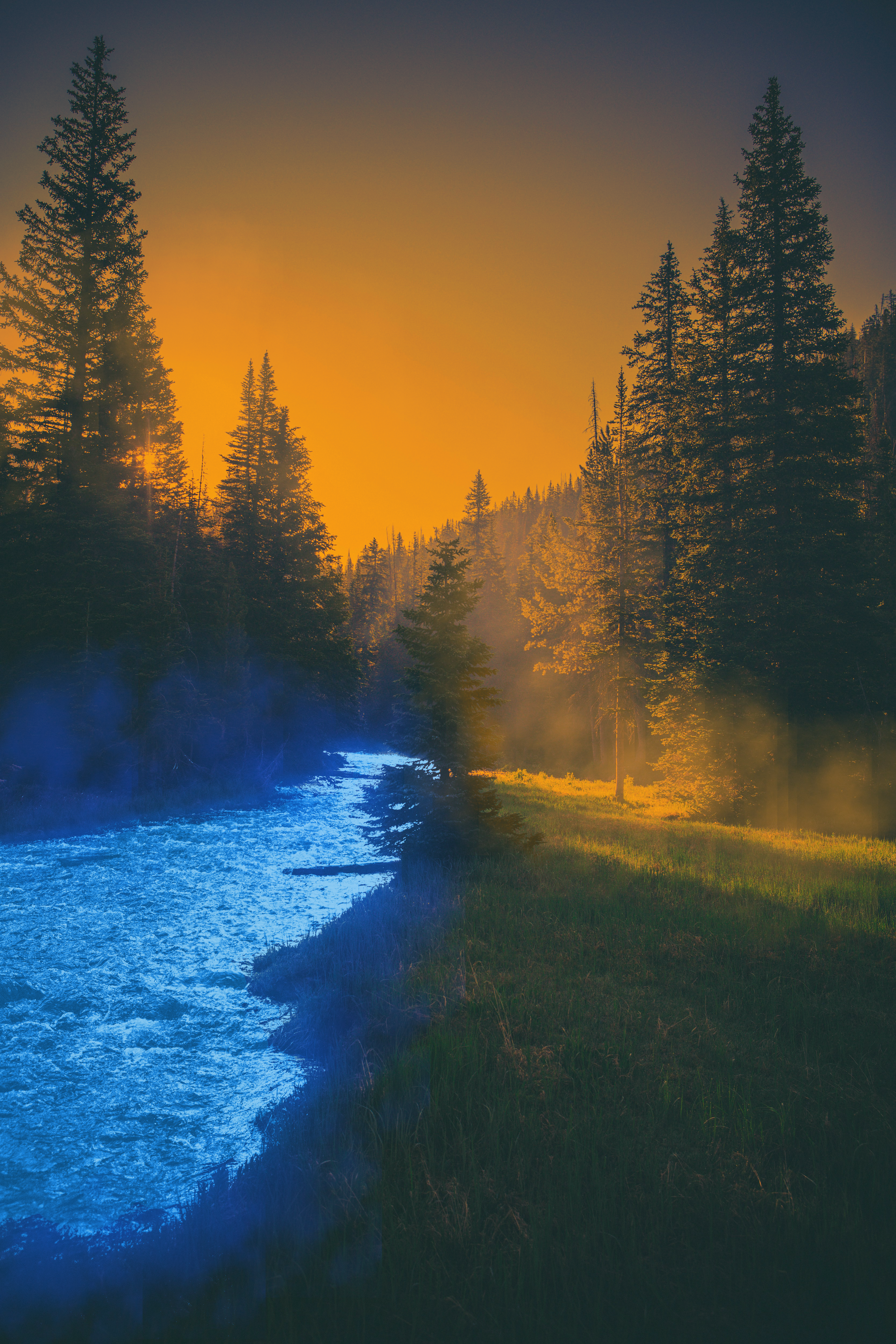 Blue river